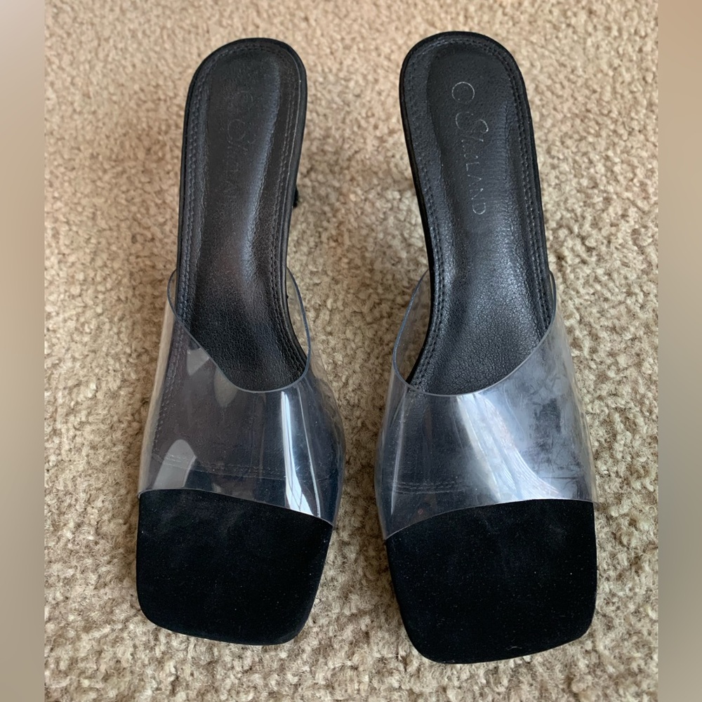 Transparent Color Heel Slippers